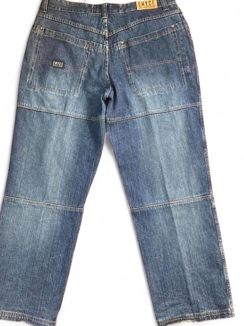 Vintage Enyce Men's Blue Denim Utility Carpenter Jeans - Picture 3 of 8